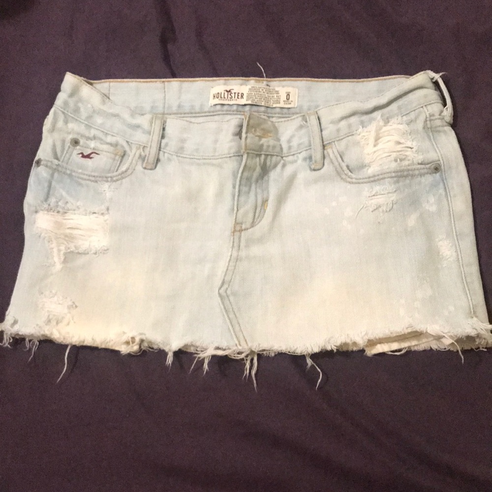 Hollister jean skirt